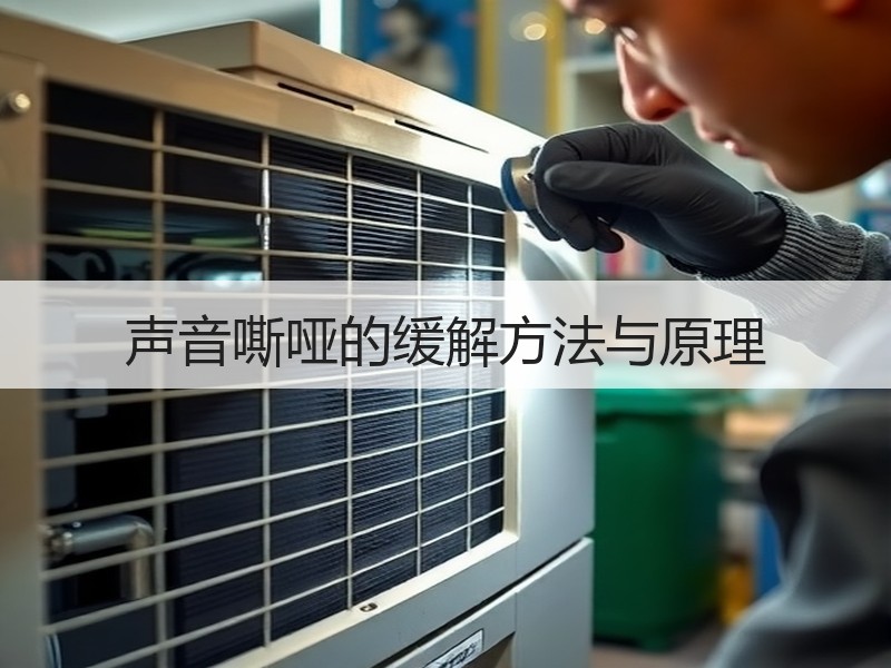 声音嘶哑的缓解方法与原理