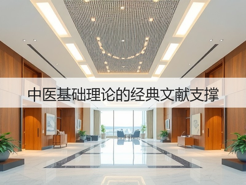 中医基础理论的经典文献支撑