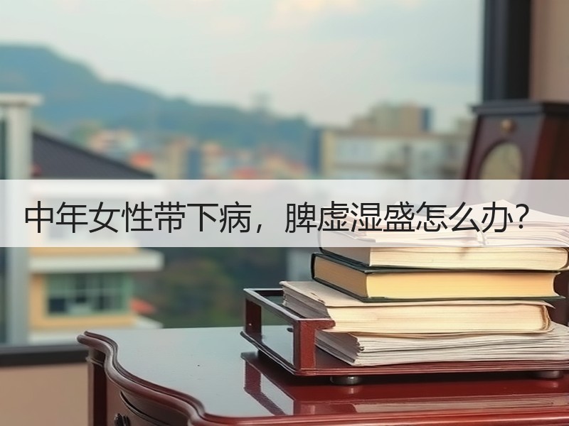 中年女性带下病，脾虚湿盛怎么办？