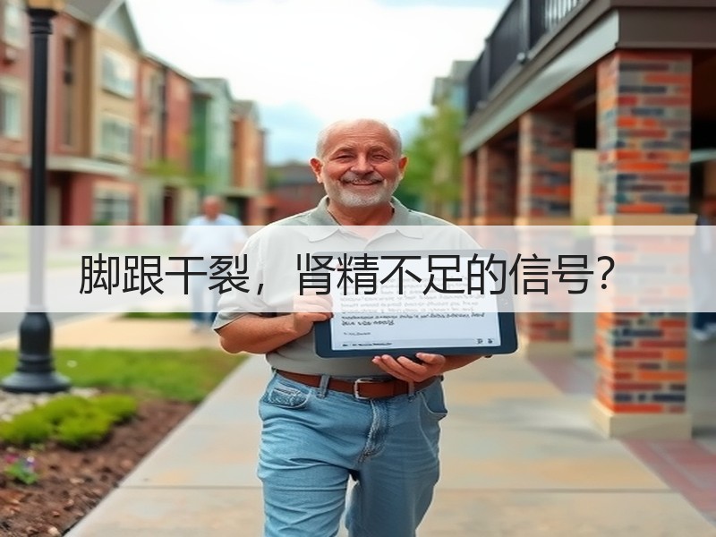 脚跟干裂，肾精不足的信号？