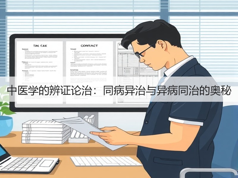 中医学的辨证论治：同病异治与异病同治的奥