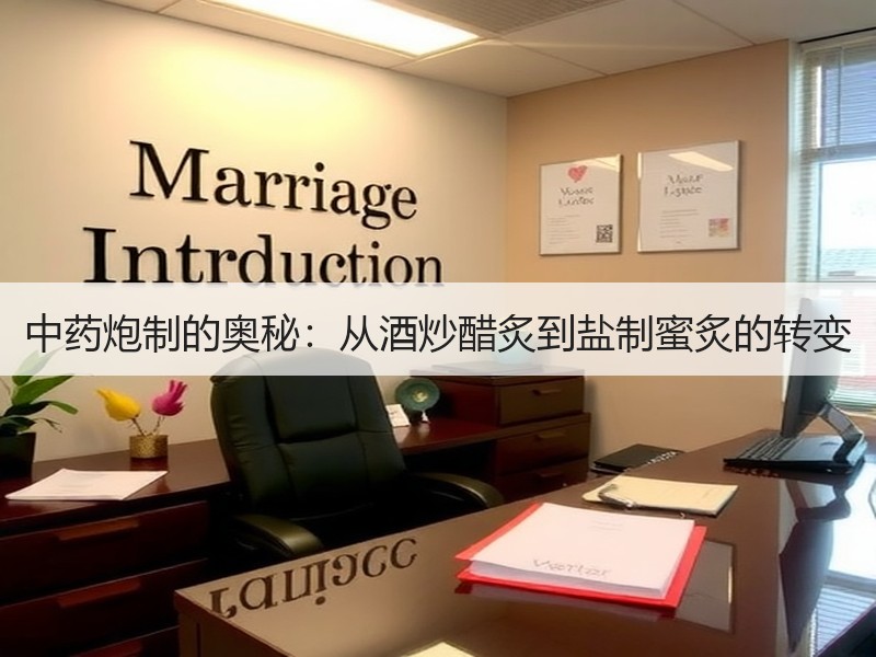 中药炮制的奥秘：从酒炒醋炙到盐制蜜炙的转