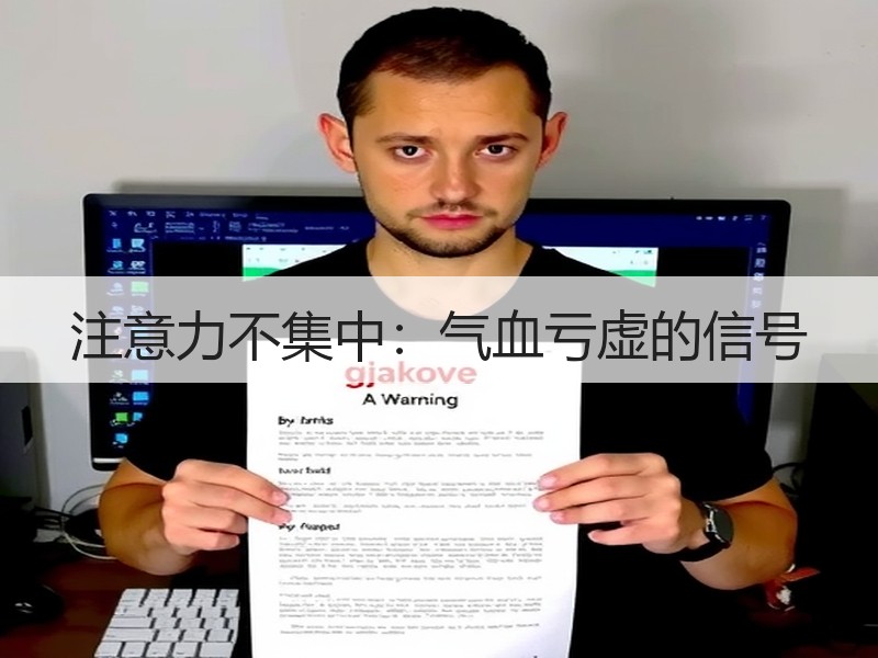 注意力不集中：气血亏虚的信号