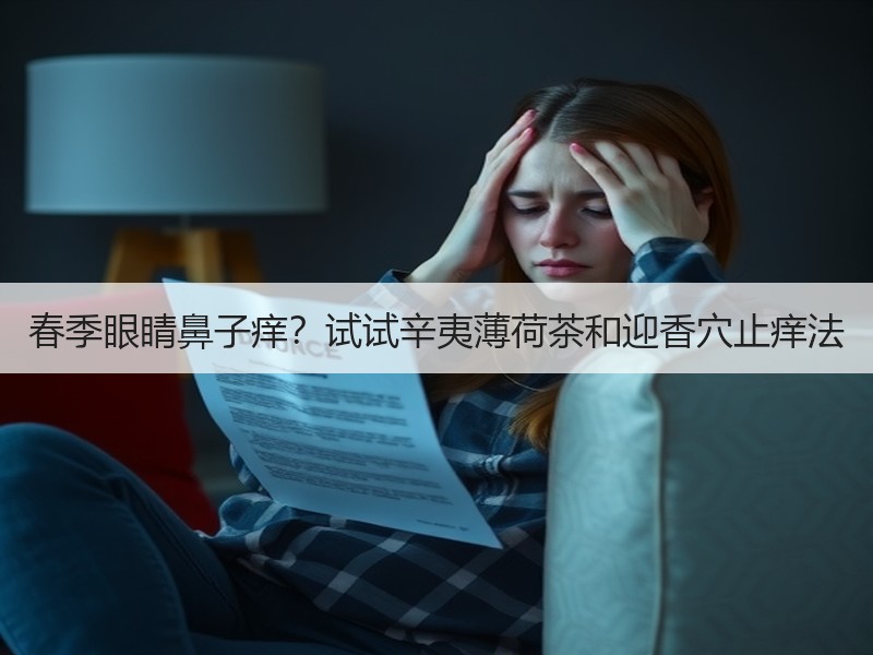 春季眼睛鼻子痒？试试辛夷薄荷茶和迎香穴止