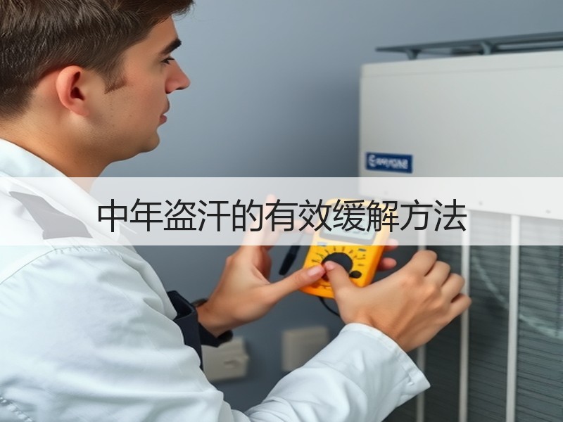 中年盗汗的有效缓解方法