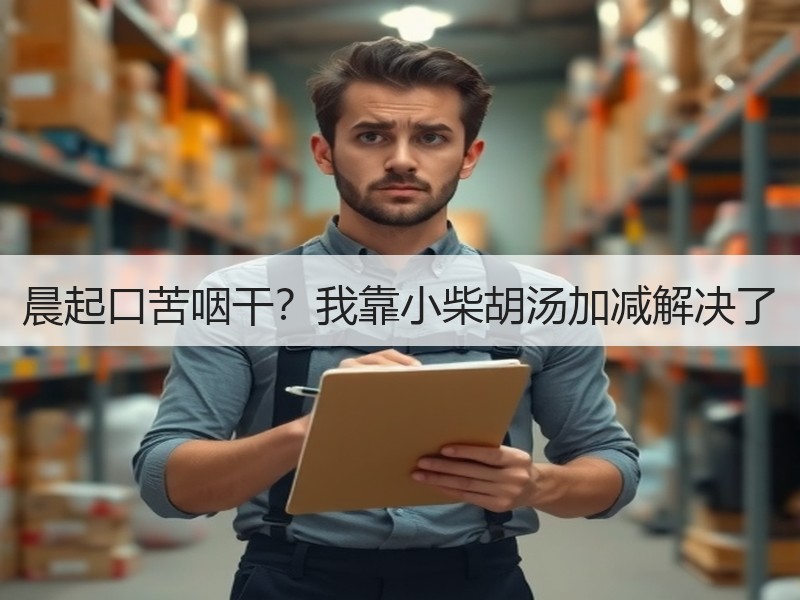 晨起口苦咽干？我靠小柴胡汤加减解决了