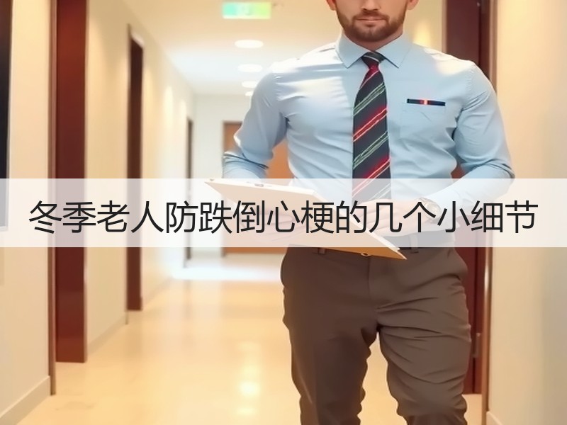 冬季老人防跌倒心梗的几个小细节