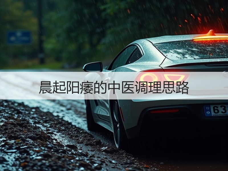 晨起阳痿的中医调理思路
