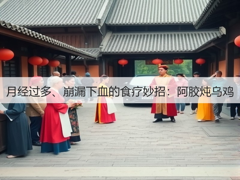 月经过多、崩漏下血的食疗妙招：阿胶炖乌鸡