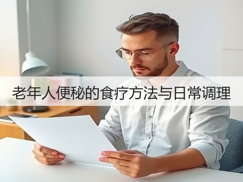 老年人便秘的食疗方法与日常调理