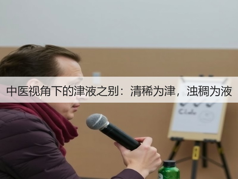 中医视角下的津液之别：清稀为津，浊稠为液