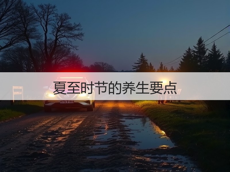 夏至时节的养生要点