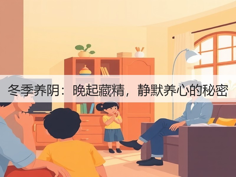 冬季养阴：晚起藏精，静默养心的秘密