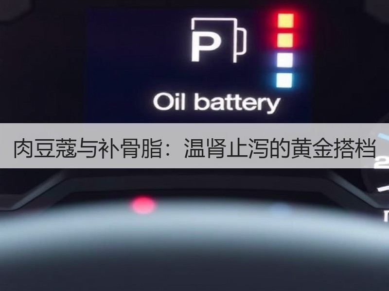 肉豆蔻与补骨脂：温肾止泻的黄金搭档