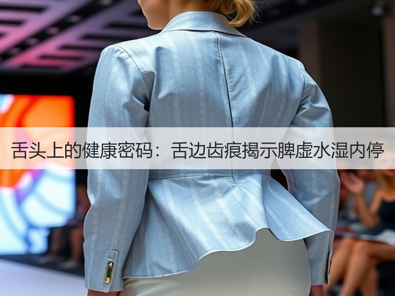 舌头上的健康密码：舌边齿痕揭示脾虚水湿内