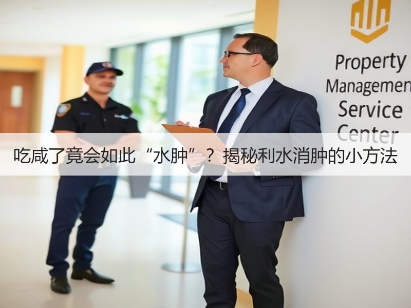 吃咸了竟会如此“水肿”？揭秘利水消肿的小