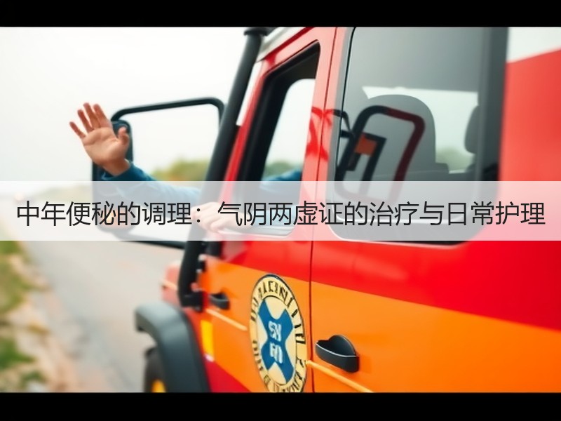 中年便秘的调理：气阴两虚证的治疗与日常护