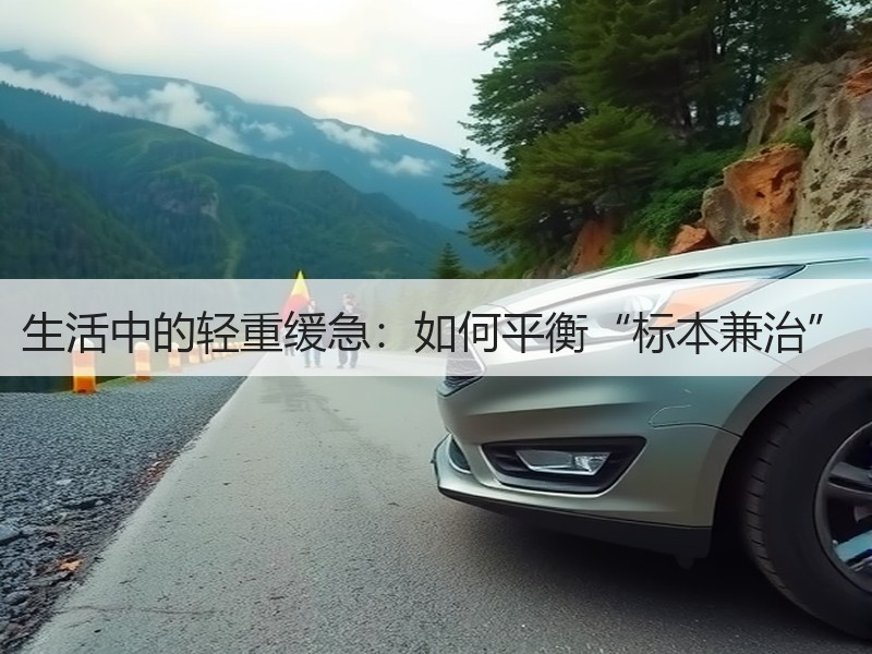 生活中的轻重缓急：如何平衡“标本兼治”