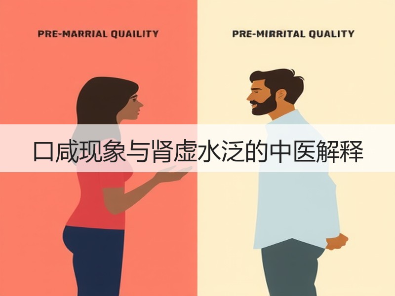 口咸现象与肾虚水泛的中医解释