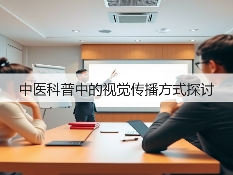 中医科普中的视觉传播方式探讨