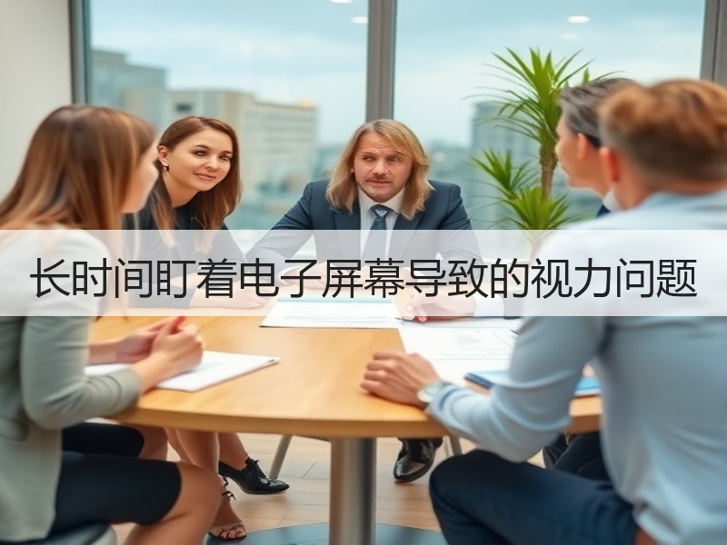长时间盯着电子屏幕导致的视力问题