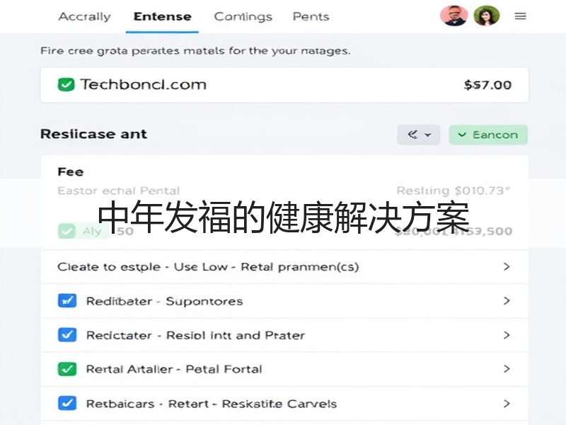 中年发福的健康解决方案