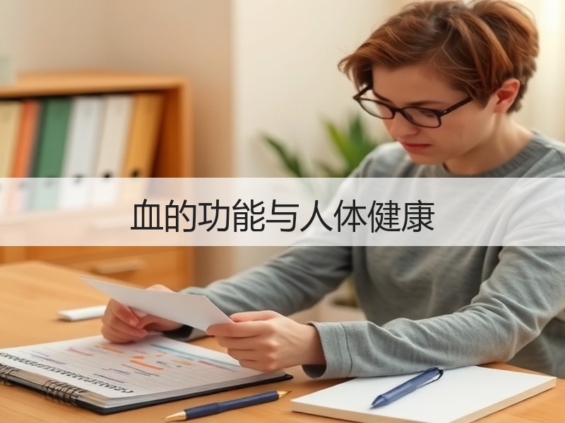 血的功能与人体健康