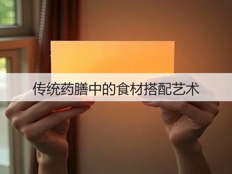 传统药膳中的食材搭配艺术