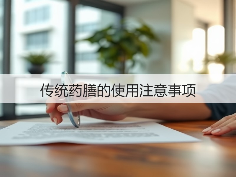 传统药膳的使用注意事项