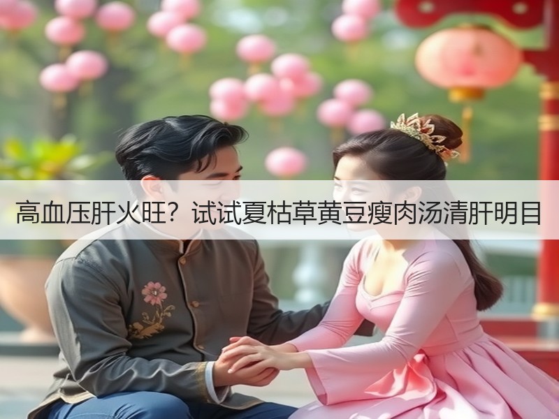 高血压肝火旺？试试夏枯草黄豆瘦肉汤清肝明