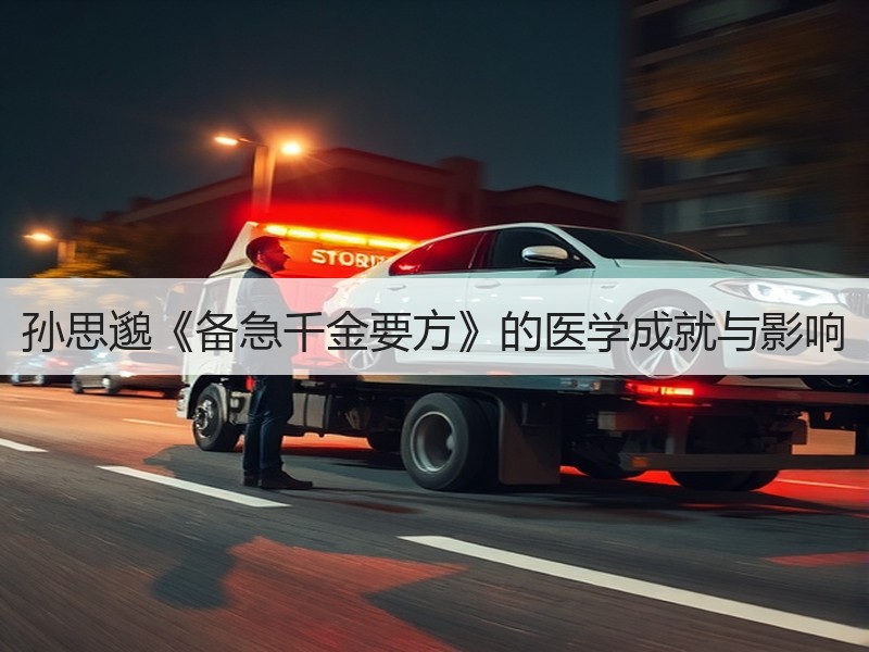 孙思邈《备急千金要方》的医学成就与影响