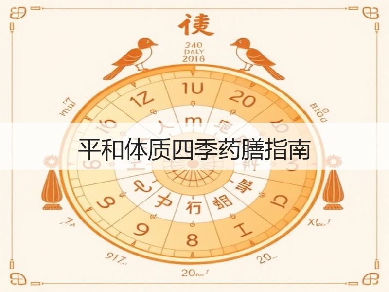 平和体质四季药膳指南