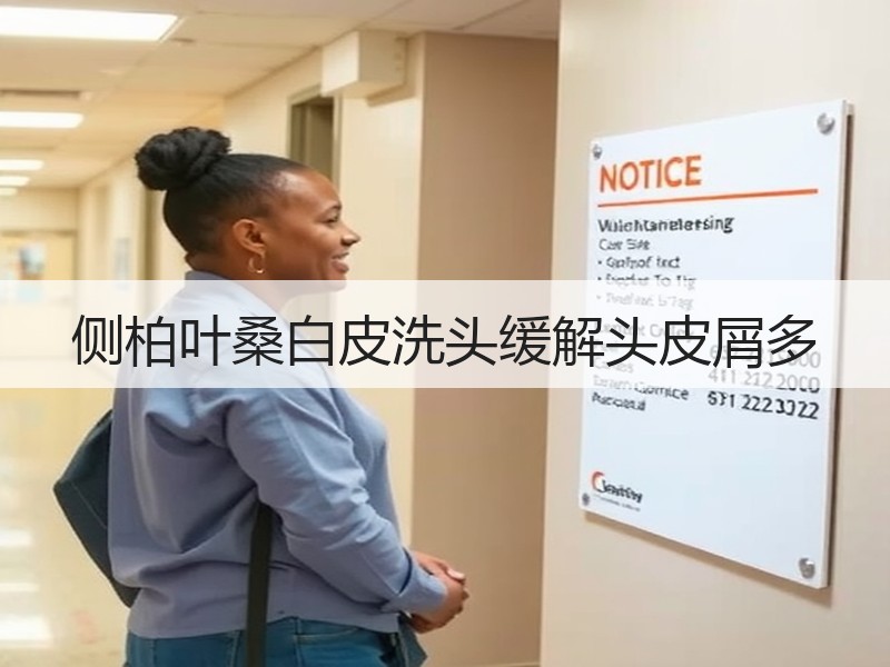 侧柏叶桑白皮洗头缓解头皮屑多