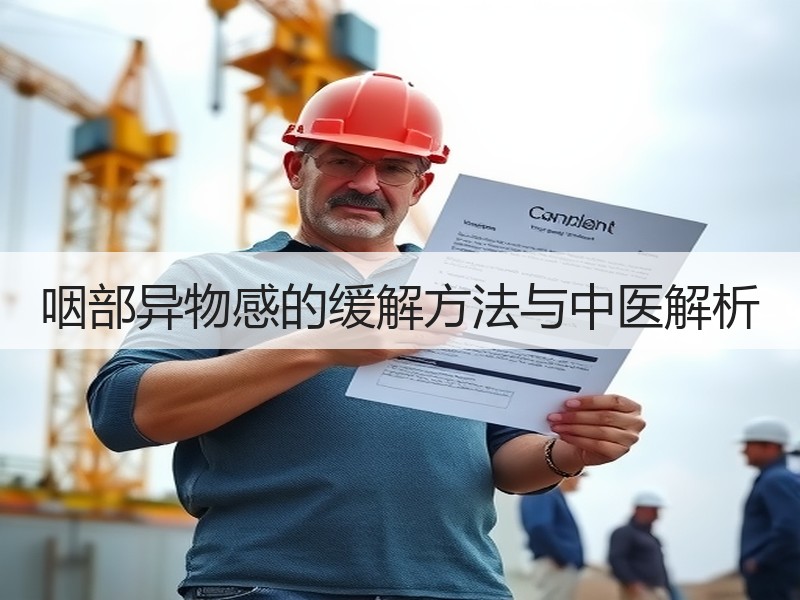 咽部异物感的缓解方法与中医解析