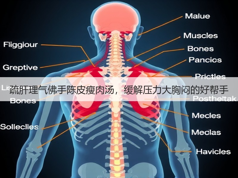 疏肝理气佛手陈皮瘦肉汤，缓解压力大胸闷的