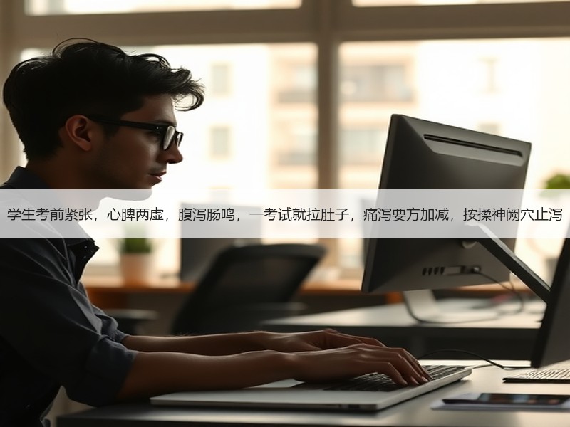 学生考前紧张，心脾两虚，腹泻肠鸣，一考试