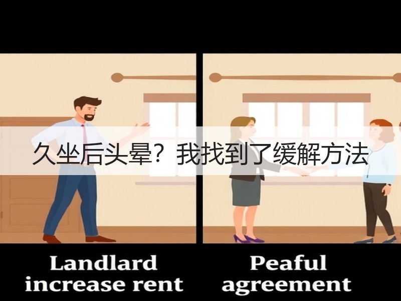 久坐后头晕？我找到了缓解方法