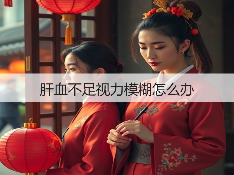 肝血不足视力模糊怎么办