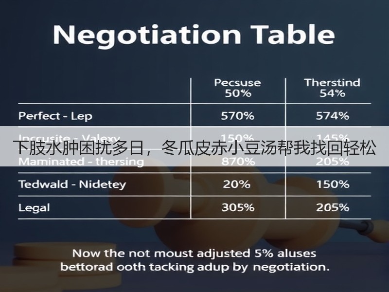 下肢水肿困扰多日，冬瓜皮赤小豆汤帮我找回