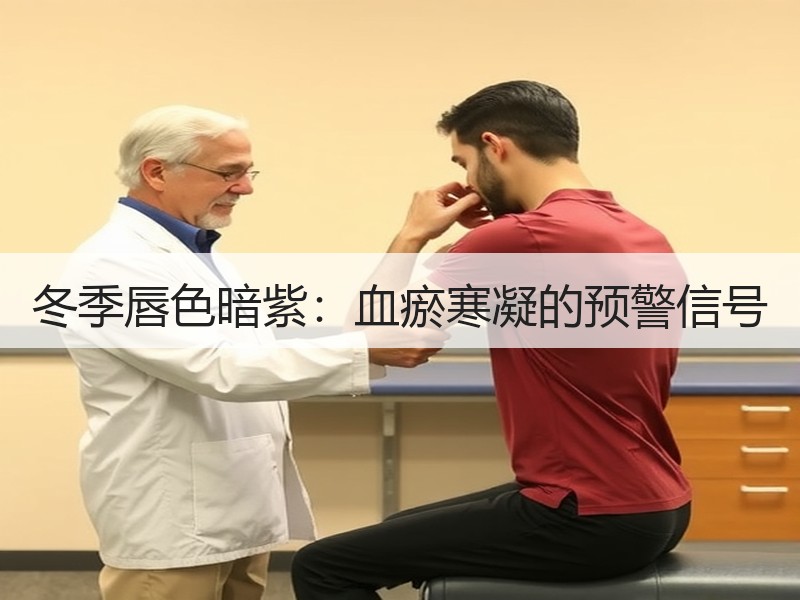 冬季唇色暗紫：血瘀寒凝的预警信号