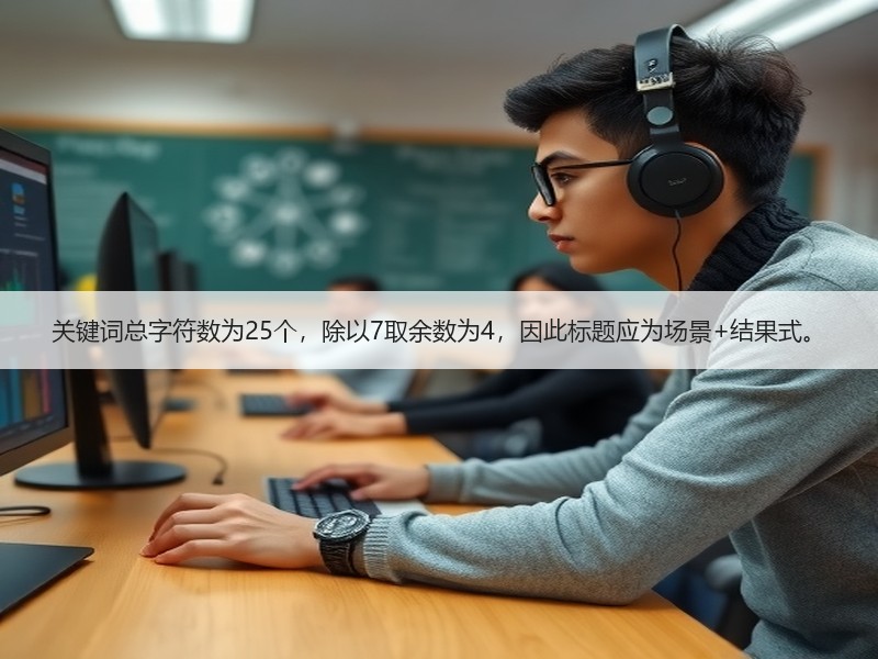 关键词总字符数为25个，除以7取余数为4