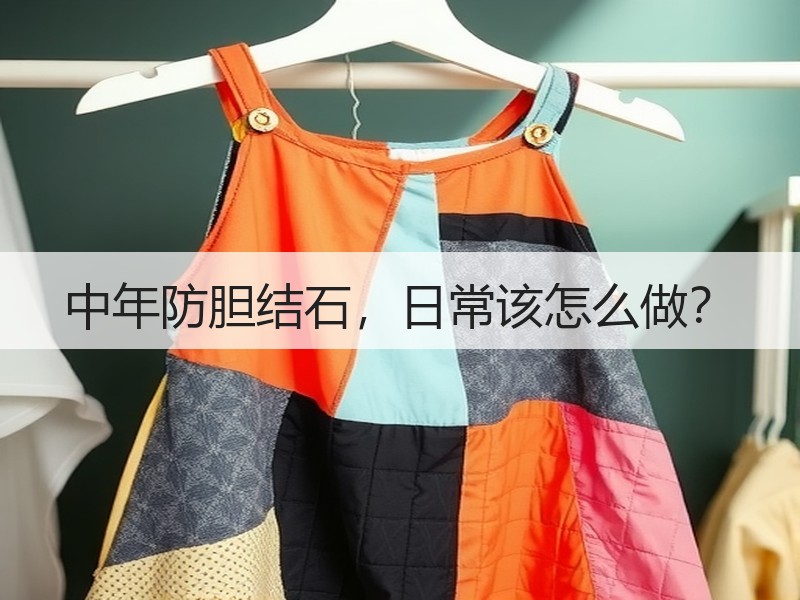 中年防胆结石，日常该怎么做？