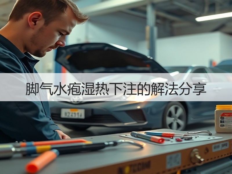 脚气水疱湿热下注的解法分享