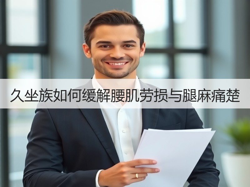久坐族如何缓解腰肌劳损与腿麻痛楚