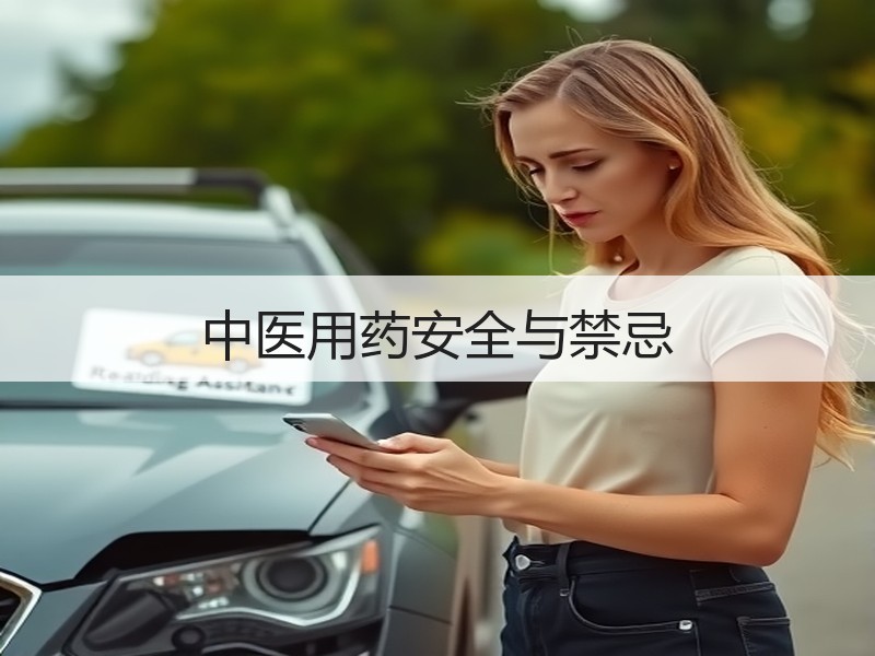 中医用药安全与禁忌
