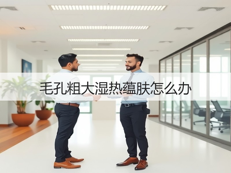 毛孔粗大湿热蕴肤怎么办