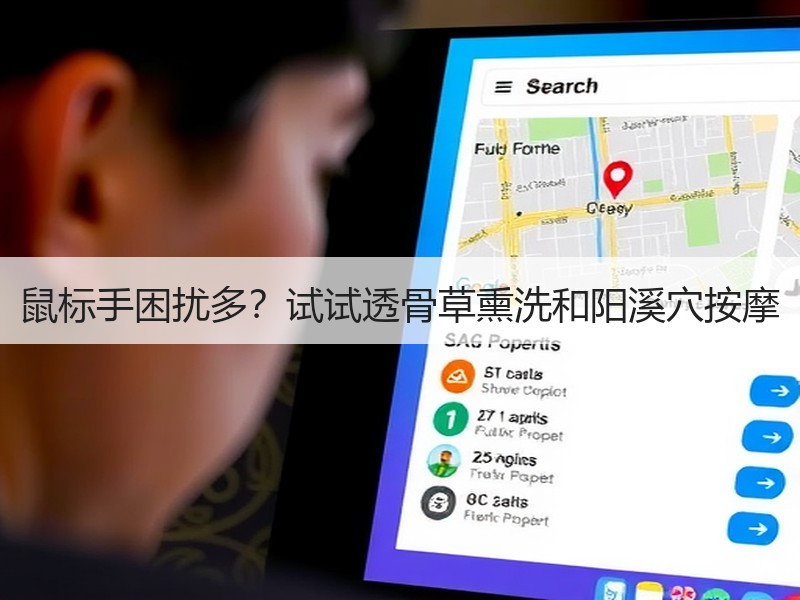 鼠标手困扰多？试试透骨草熏洗和阳溪穴按摩