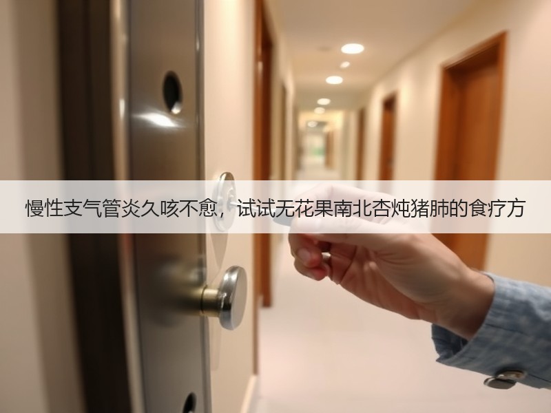 慢性支气管炎久咳不愈，试试无花果南北杏炖